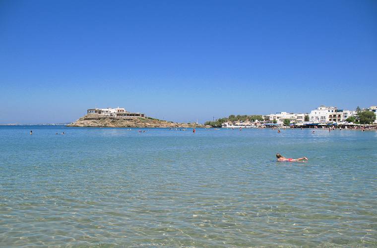 Saint George Beach in Naxos Town